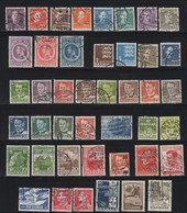 DANMARK, Danemark, 43 Timbres Différents Oblitérés, - Sammlungen