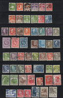 DANMARK, Danemark, 55 Timbres Différents Oblitérés, - Lotes & Colecciones