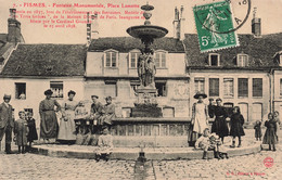 CPA - France - Fismes - Fontaine Monumentale - Place Lamotte - C.G. - Animé - Oblitéré Paris 1911 - Fontaine - Enfants - Fismes