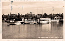 Estavayer -le Lac (FR) Ville Et Port, Dampfschiff Neuchâtel, Bateau à Vapeur / CIRC  1946 - Estavayer