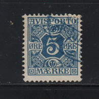 DANMARK, Danemark, Avisporto Maerke, 5 Ore Bleu, Journaux, Yv J2; Mi V2x - Collezioni