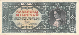 Hongrie / Hungary 100000 Pengö 1946 Magyar Nemzeti Bank UNC - Hongrie