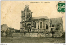MONTJAVOULT  La Tour Carte écrite En 1908  2 Scans - Montjavoult