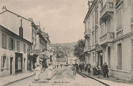 CPA - France - Gerardmer - Rue De La Gare - Animé - Oblitéré Gerardmer 1908 - N.D. Photo - J. Beluche Photographe - Gerardmer