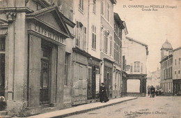 CPA - France - Charmes-sur-Moselle - Grande Rue - Edition Ch. Frachet - Animé - Café De Paris - Dos Non Divisé - Charmes