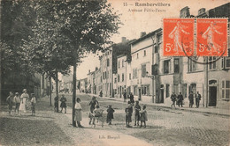 CPA - France - Rambervillers - Avenue Félix-Faure - Lib. Haegeli - Animé - Oblitéré Rambervillers 1923 - Rambervillers