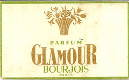 4K1 --- Carte Parfumée Glamour Bourjois - Anciennes (jusque 1960)
