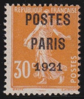 France   .   Yvert   .    P. 29  (2 Scans)        .      (*)       .   Neuf Sans  Gomme - 1893-1947