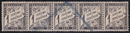 France   .   Yvert   .    Taxe  10  5x     .       O         .       Oblitéré - 1859-1959 Gebraucht