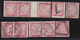 France   .   Yvert   .    Taxe   10 Timbres      .     O    .     Oblitéré - 1859-1959 Usados