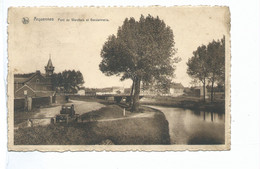 Arquennes. Pont Du Warchais Et Gendarmerie ( Carte Très Rare ) Seneffe - Seneffe