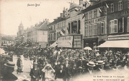 CPA - France - Saint-Die - La Rue Thiers Le 14 Juillet - Impr. Ad. Welck - Oblitéré Saint-Die 1905 - Animé - Humbert - Saint Die