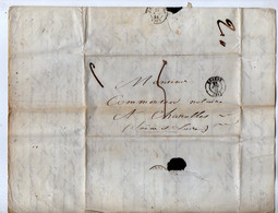 TB 3819 - 1844 / 49 - LAC - 2 Lettres De Mr BARBE à ROANNE Pour Me COMMERSON & PETIT Notaire à CHAROLLES - 1801-1848: Précurseurs XIX