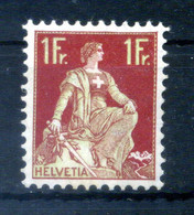 1908 SVIZZERA N.126 * Helvetia Seduta, 1f. Carminio E Oliva Chiaro - Ongebruikt