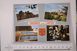 COULONGES SUR L'AUTIZE Deux Sèvres 79 : La Piscine L'église L'hotel De Ville Costumes Traditionnels - Coulonges-sur-l'Autize