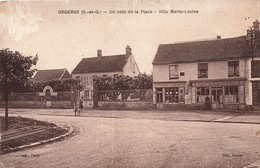 CPA - France - Orgerus - Un Coin De La Place - Villa Marie-Louise - Animé - Epicerie Jeulin - Café Du Nord - Le Vésinet