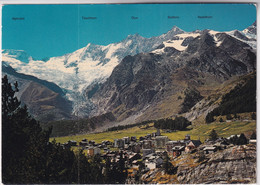 Saas Fee - Alphubel, Täschhorn, Dom, Südlenz, Nadelhorn - Täsch