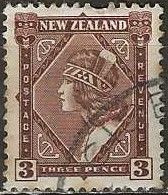 NEW ZEALAND 1935 Maori Girl - 3d. - Brown FU - Used Stamps