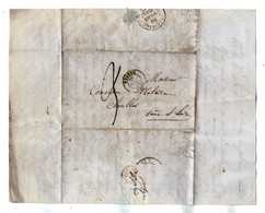 TB 3821 - 1844 - LAC - Lettre De Mr ANCENAY ? à ROANNE Pour Me COMMERSON Notaire à CHAROLLES - 1849-1876: Période Classique