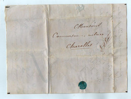 TB 3824 - 1844 - LAC - Lettre De Mr ? à ROANNE Pour Me COMMERSON Notaire à CHAROLLES - 1849-1876: Période Classique