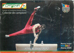 Romanian Gymnast Post Card Marian Dragulescu 2004 Athens Olympic Games - Personalidades Deportivas