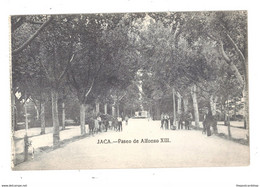 JACA Paseo De Alfonso XIII CP Aragon Spain Unused Cliche M Arribas ZARAGOZA - RARE - Andere & Zonder Classificatie