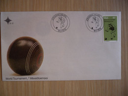 (5) RSA 1976 FDC - Bowls Champions Cover With Minister Of Sports Address - Covers & Documents