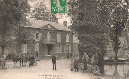 CPA - France - Ansauvillers - Place Du Bail - Ch. Delormel - Animé - Charette - Cheval - Oblitéré 1915 - Sonstige & Ohne Zuordnung
