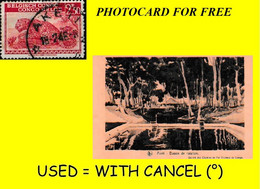 (°) AKETI BELGIAN CONGO / CONGO BELGE CANCEL STUDY [R] WITH STAMP COB 186 + PHOTOCARD  FOR FREE - Errors & Oddities