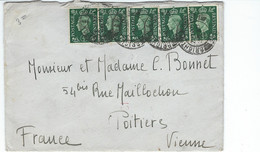 GRANDE BRETAGNE  5  Timbres Sur Lettre - Sonstige & Ohne Zuordnung