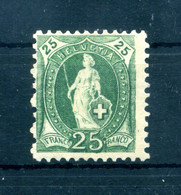 1882 SVIZZERA N.72 * Helvetia In Piedi, 25c. Verde - Ongebruikt