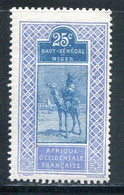 HAUT SENEGAL ET NIGER- Y&T N°25- Neuf Avec Charnière * - Unused Stamps