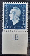 France 1945 N°684 Avec Numero 1B BdF **TB - 1944-45 Maríanne De Dulac
