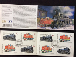 2017 Carnet Oblitéré YT C 839 840 Locomotives à Vapeur , à Crémaillère / Trains - Used Stamps