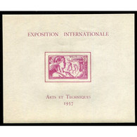 !!! WALLIS & FUTUNA : BLOC FEUILLET N° 1 EXPOSITION INTERNATIONALE - ARTS & TECHNIQUES 1937 NEUF ** - Blocchi & Foglietti