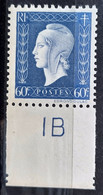 France 1945 N°686 Avec Numero 1B  BdF **TB - 1944-45 Maríanne De Dulac