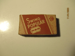 SAFETY RAZOR BLADES SWING POPULÄR 10 BLADES SWEDEN - Lames De Rasoir