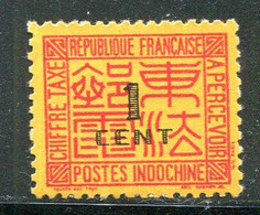 INDOCHINE- Taxe Y&T N°60- Neuf Avec Charnière * - Timbres-taxe