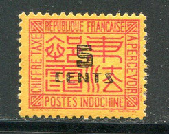 INDOCHINE- Taxe Y&T N°65- Neuf Avec Charnière * - Postage Due