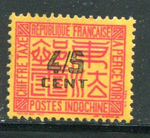 INDOCHINE- Taxe Y&T N°59- Neuf Sans Charnière ** - Postage Due