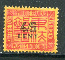 INDOCHINE- Taxe Y&T N°59- Neuf Sans Charnière ** - Segnatasse