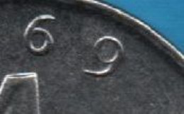 FRANCE 2 X 1 CENTIME : 1969 + 9 Queue Longue KM# 928 - 1 Centime