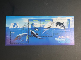(STAMPS 12-1-2023) Used / Tamponner- Australia AAT 1995 - Whales & Dolphin - Usati