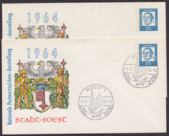 PU 20 C2/02 "Soest", 1964, * Und Mit Pass. SSt. - Privatumschläge - Ungebraucht