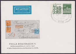 PU 43 D2/02 "Phila Rheinbach", 1971, Pass. SSt. - Sobres Privados - Usados