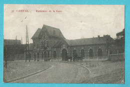 * Genval (Rixensart - Brabant Wallon) * (Phototypie M. Marcovici, Nr 37) Extérieur De La Gare, Bahnhof, Railway Station - Rixensart