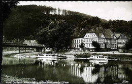 ►  CPSM   Bodenwerder   Hotel Goldener Anker   Bateau Boat - Bodenwerder