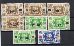 !!! WALLIS ET FUTUNA : SÉRIE DE LONDRES SURCHARGÉE N°148/155 NEUVE ** - Unused Stamps