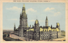 CPA - West Block - Parliament Buildings - Ottawa - Canada - Ohne Zuordnung