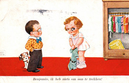 Illustration John Wills - Benjamin, Ik Heb Niets Om Aan Te Trekken! (je N'ai Rien à Porter) Carte N° 8857 - Wills, John